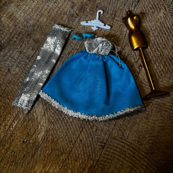 Topper Dawn doll clothes Blue Belle gown 722 - Picture 1 of 2